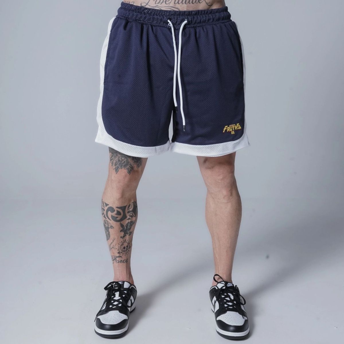 Shorts Malha Dupla Comam Frutas Box Marinho