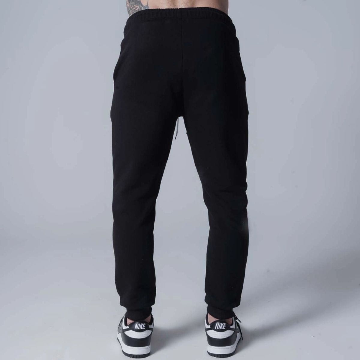Calça Moletom Larga Comam Frutas Logo Mith Preto
