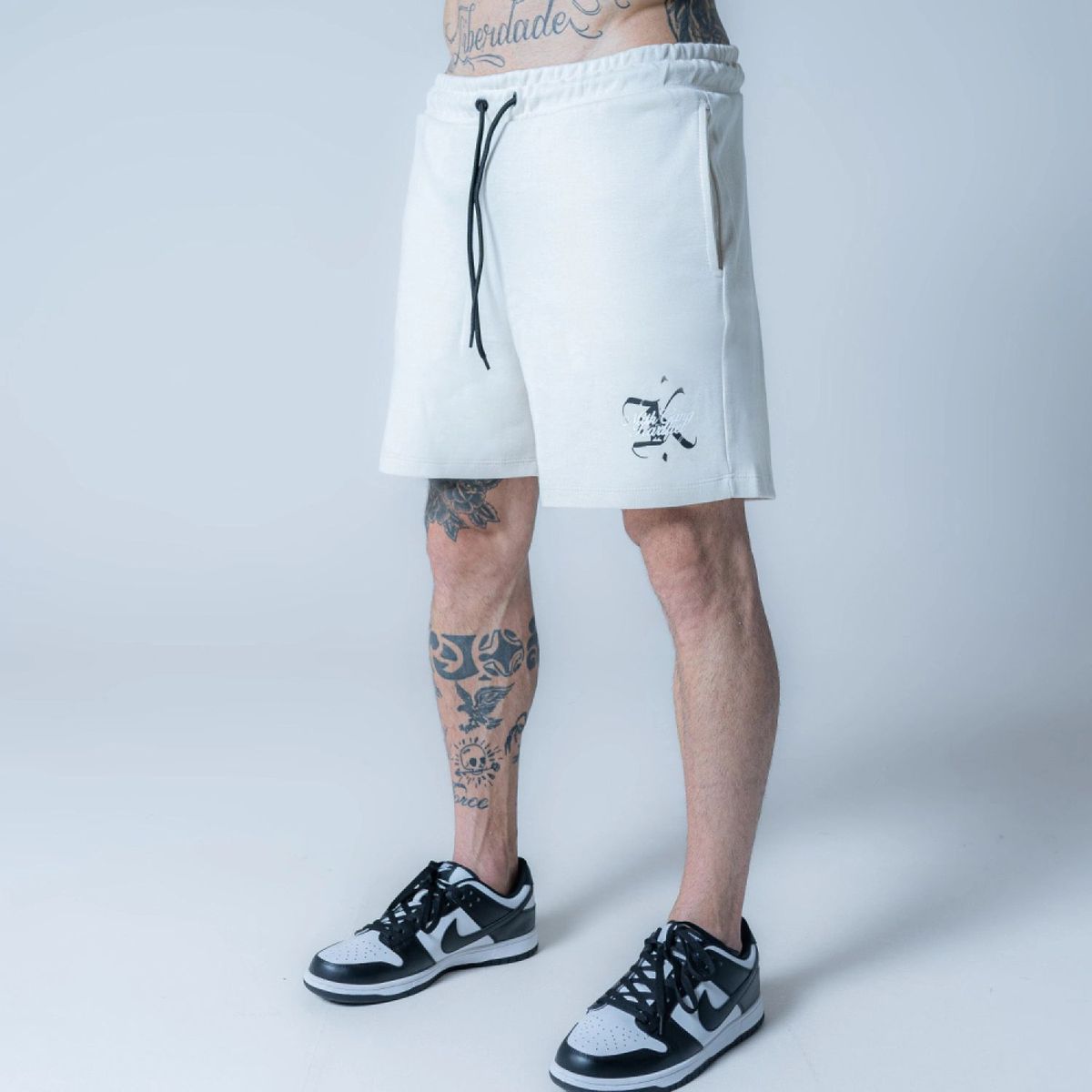 Shorts De Moletom Mith Gang Bege