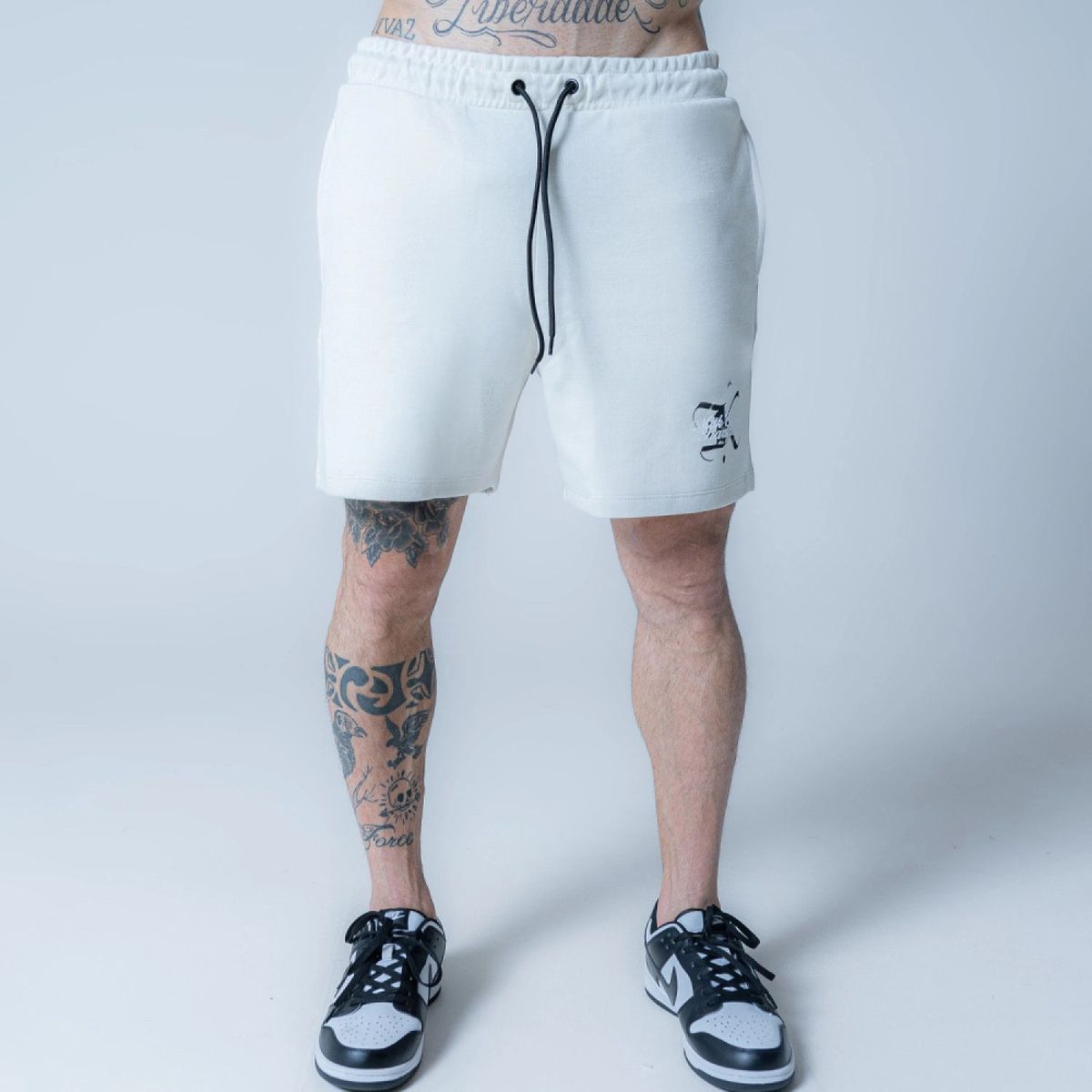 Shorts De Moletom Mith Gang Bege