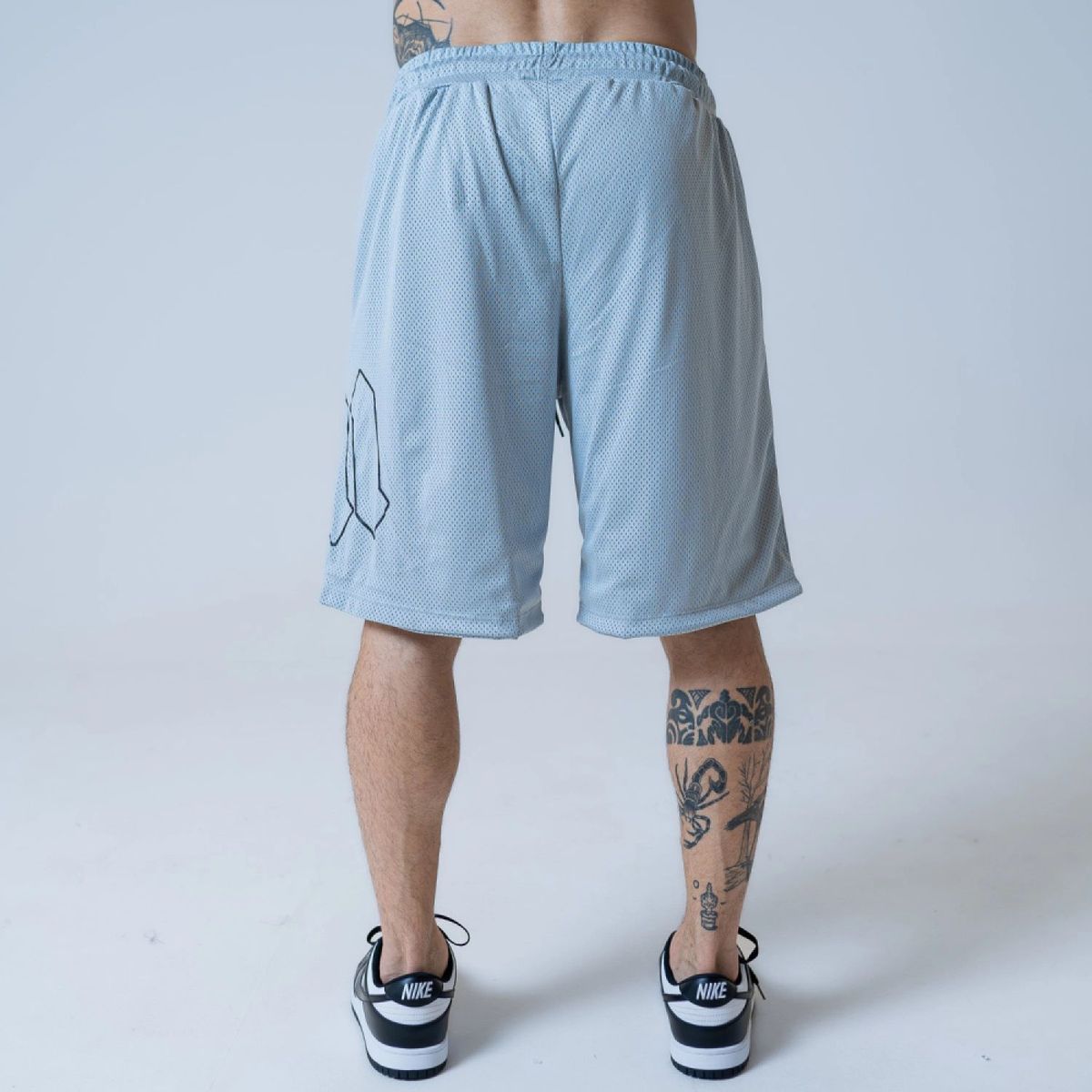 Bermuda Malha Dupla Mith Graphic Line Cinza