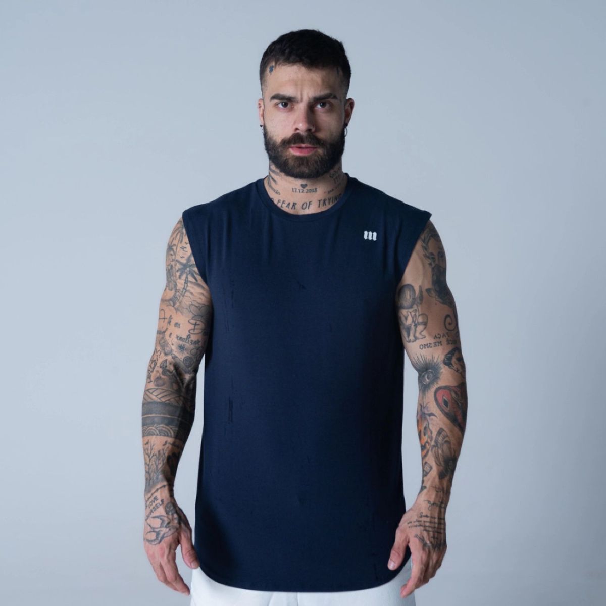 Regata Drop Shoulder Sleveless 02 Marinho