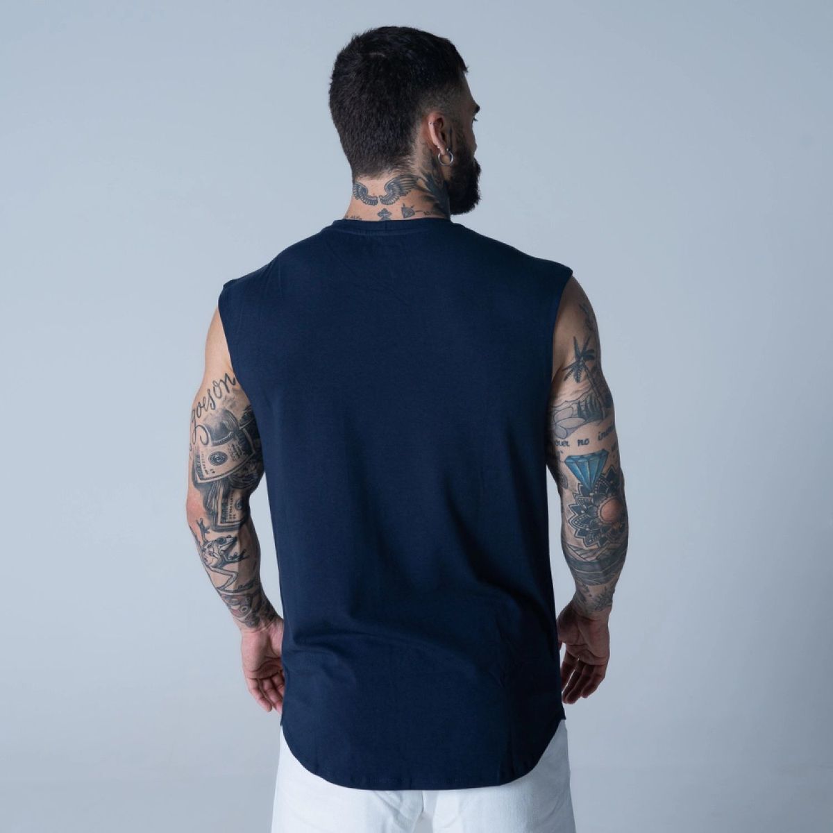 Regata Drop Shoulder Sleveless 02 Marinho