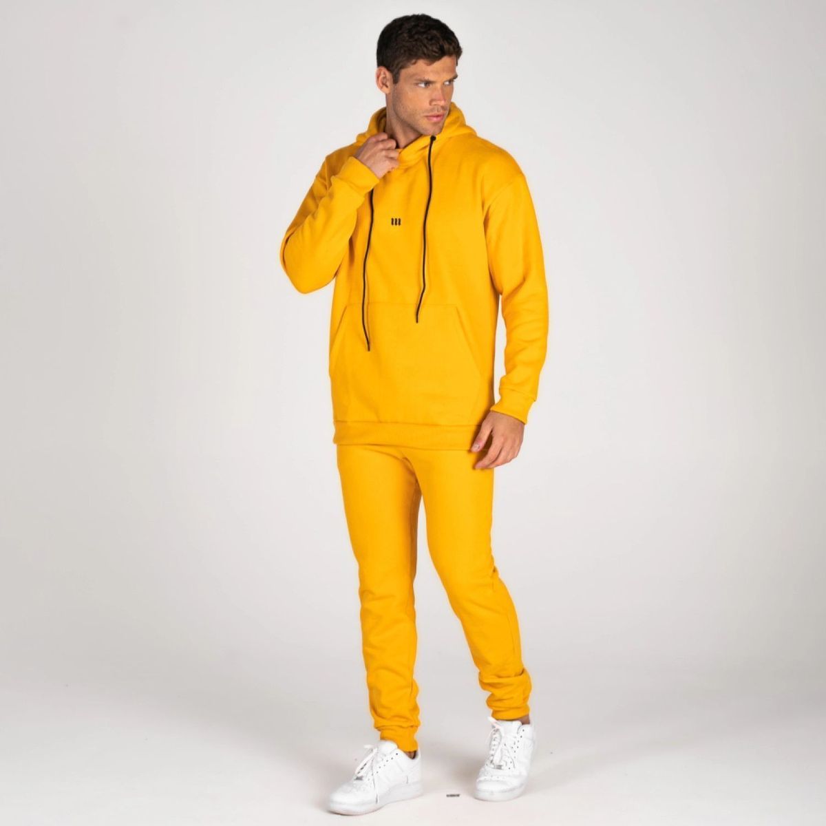 Blusa Moletom Oversized Capuz 01 Amarelo