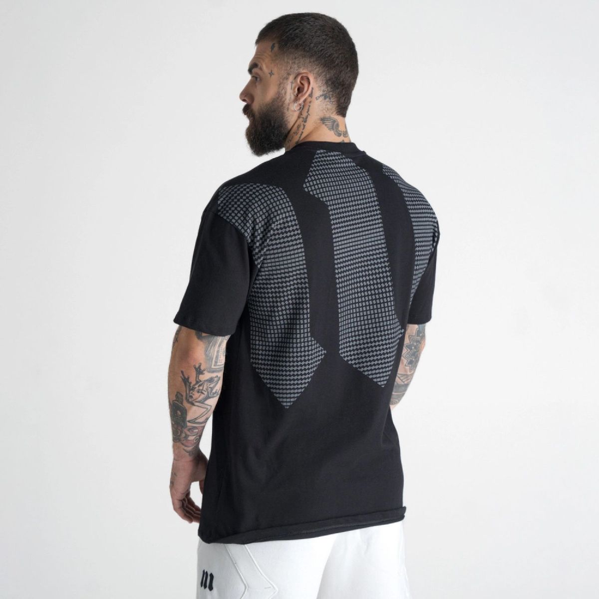 Camiseta Oversized Mith Nation Premium Essencials Preto