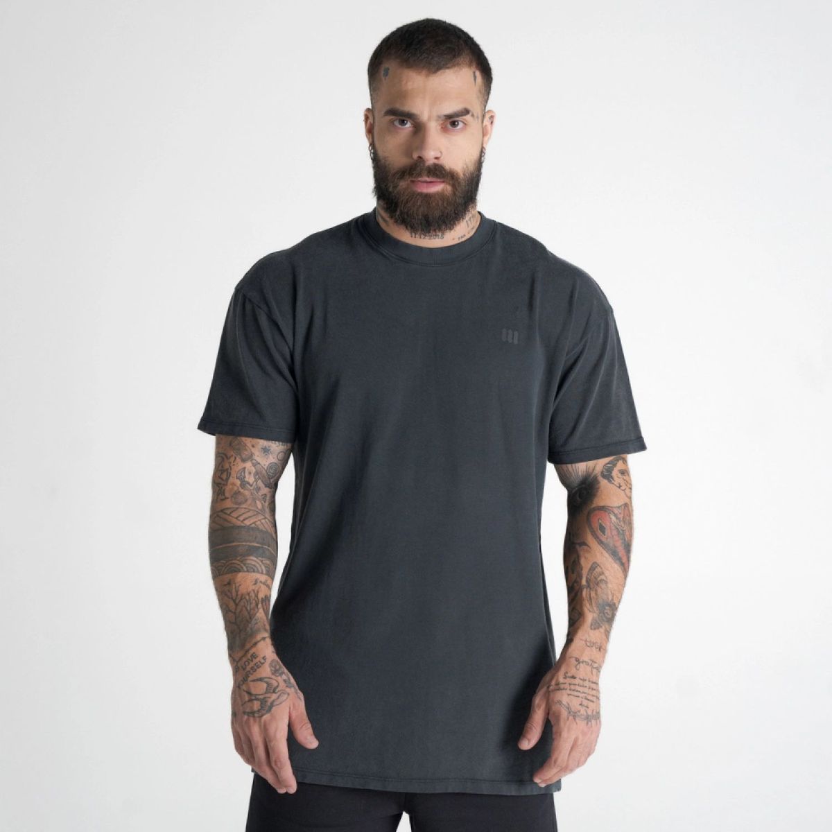 Camiseta Oversized Estonada Mith Nation Holographic Preto