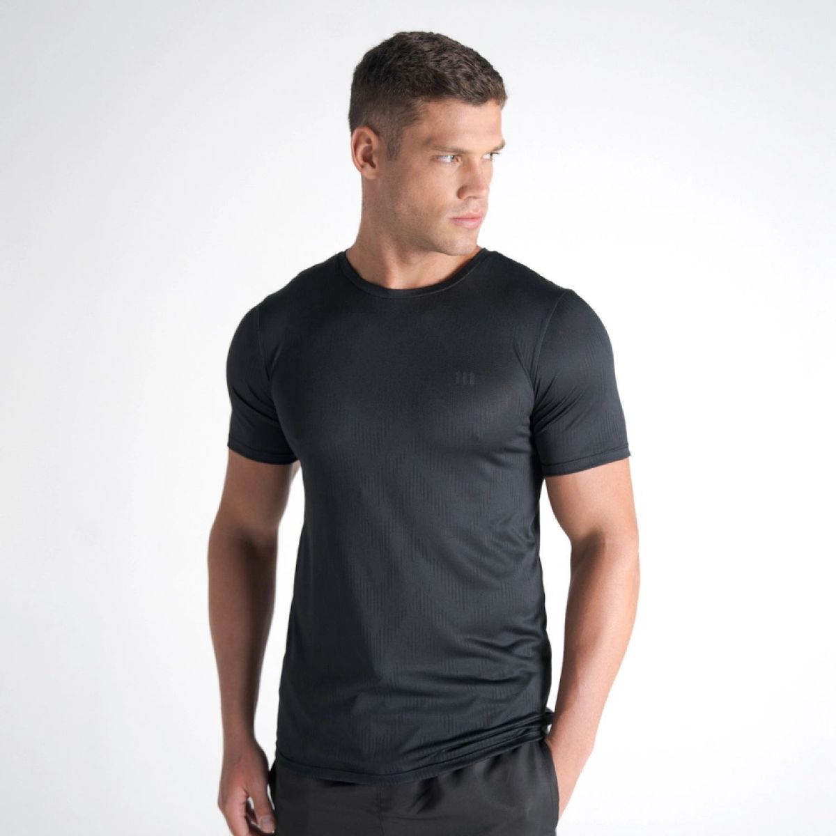 Camiseta Jacquard Ajusted Mith Nation Preto
