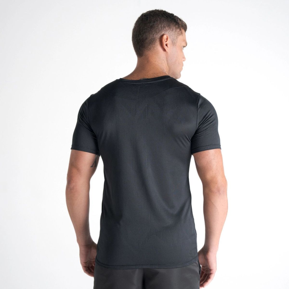Camiseta Jacquard Ajusted Mith Nation Preto