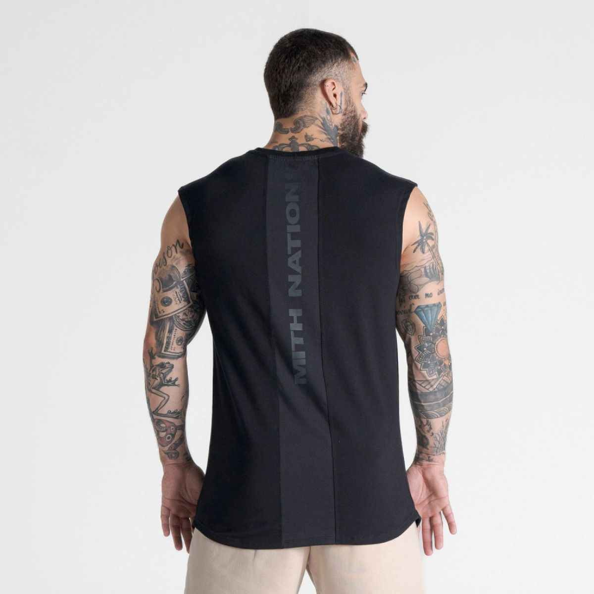 Regata Drop Shoulder Slevelles Mith Nation Preto