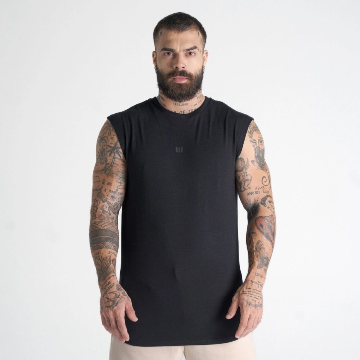 Regata Drop Shoulder Slevelles Mith Nation Preto