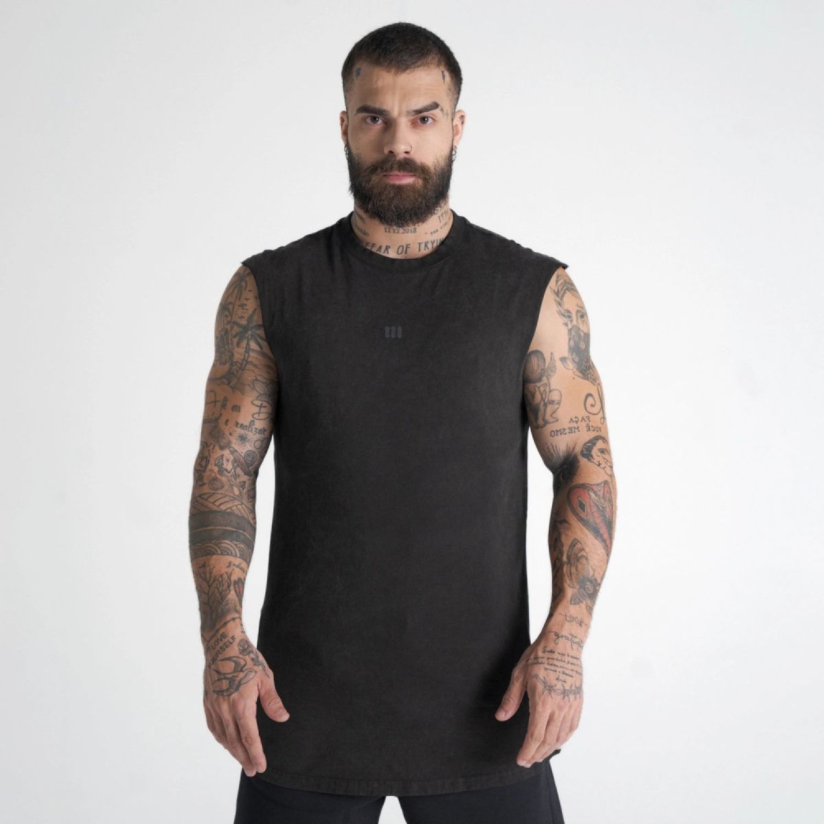 Regata Drop Shoulder Slevelles Estonada Mith Nation Holographic Preto