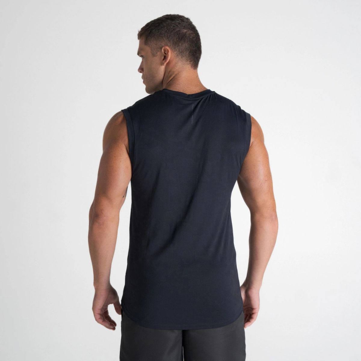 Regata Drop Shoulder Slevelles Jacquard Mith Nation Preto