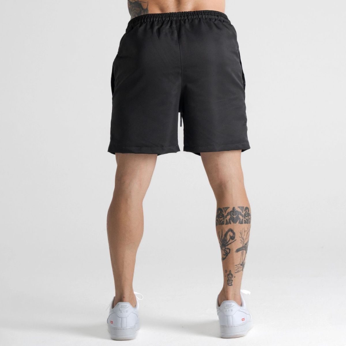 Shorts de tactel Mith Nation Preto
