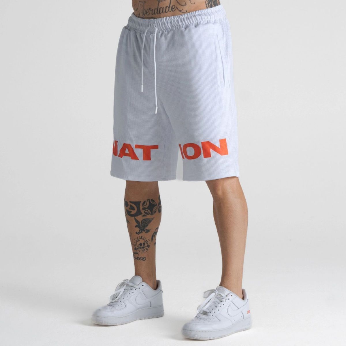 Bermuda de Malha Mith Nation Off White