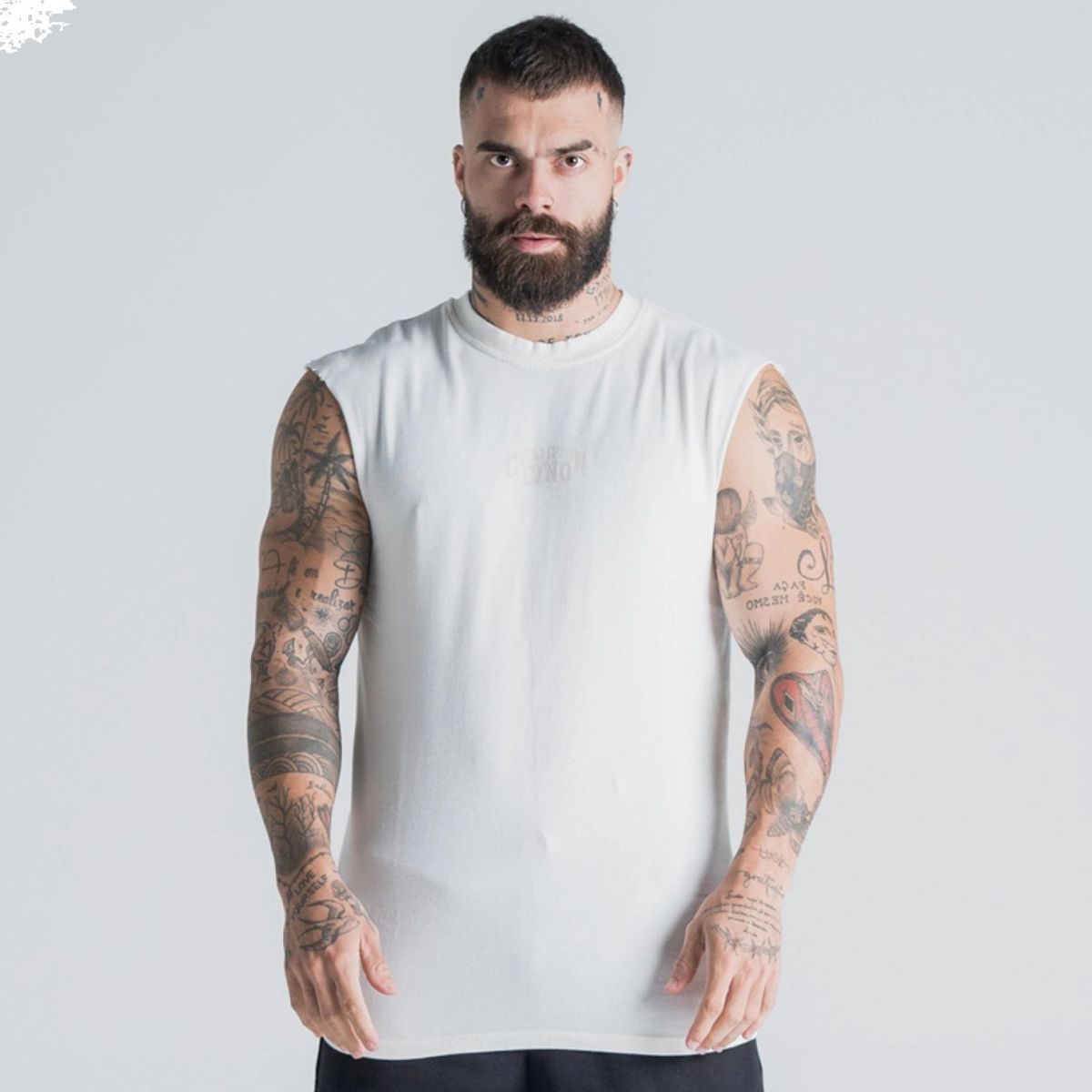 Regata Drop Shoulder Slevelles Estonada Ramon Dino Off White