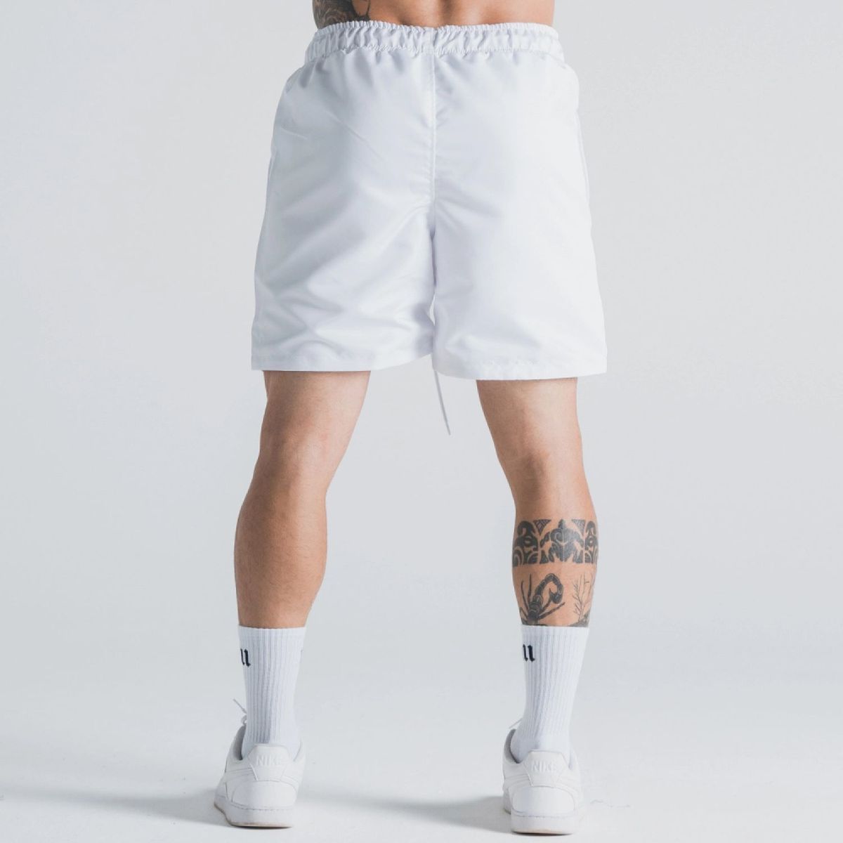 Shorts de Tactel Ramon Dino Off White
