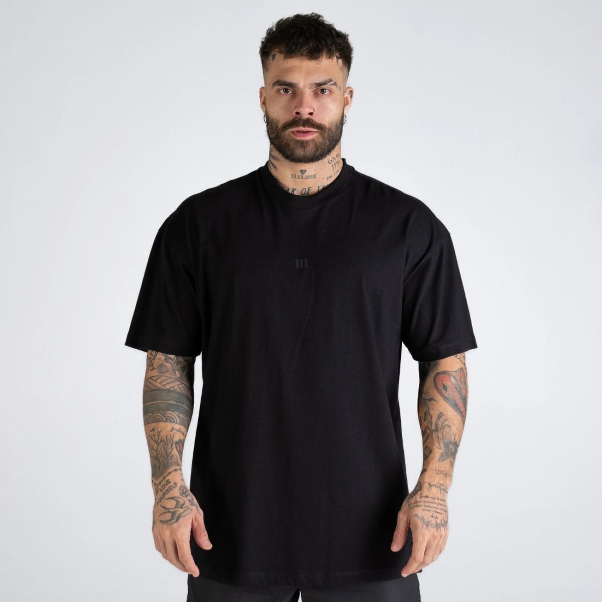 Camiseta Oversized Mith Nation Black Lines Preto