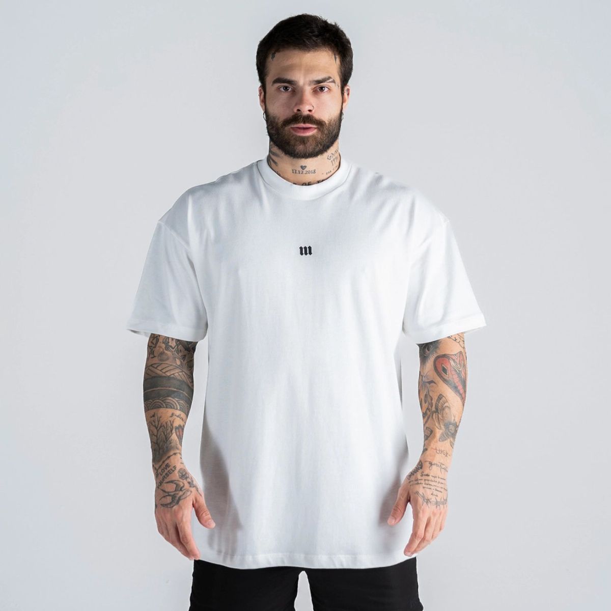 Camiseta Oversized Mith Nation Essentials Off White