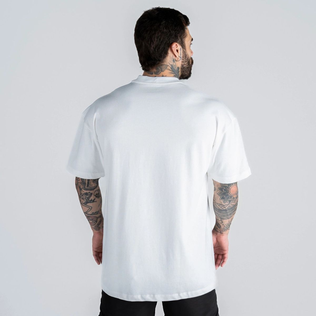 Camiseta Oversized Mith Nation Essentials Off White