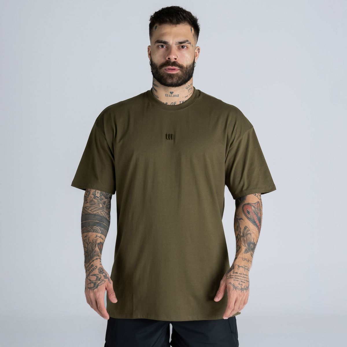 Camiseta Oversized Mith Nation Adornment Verde