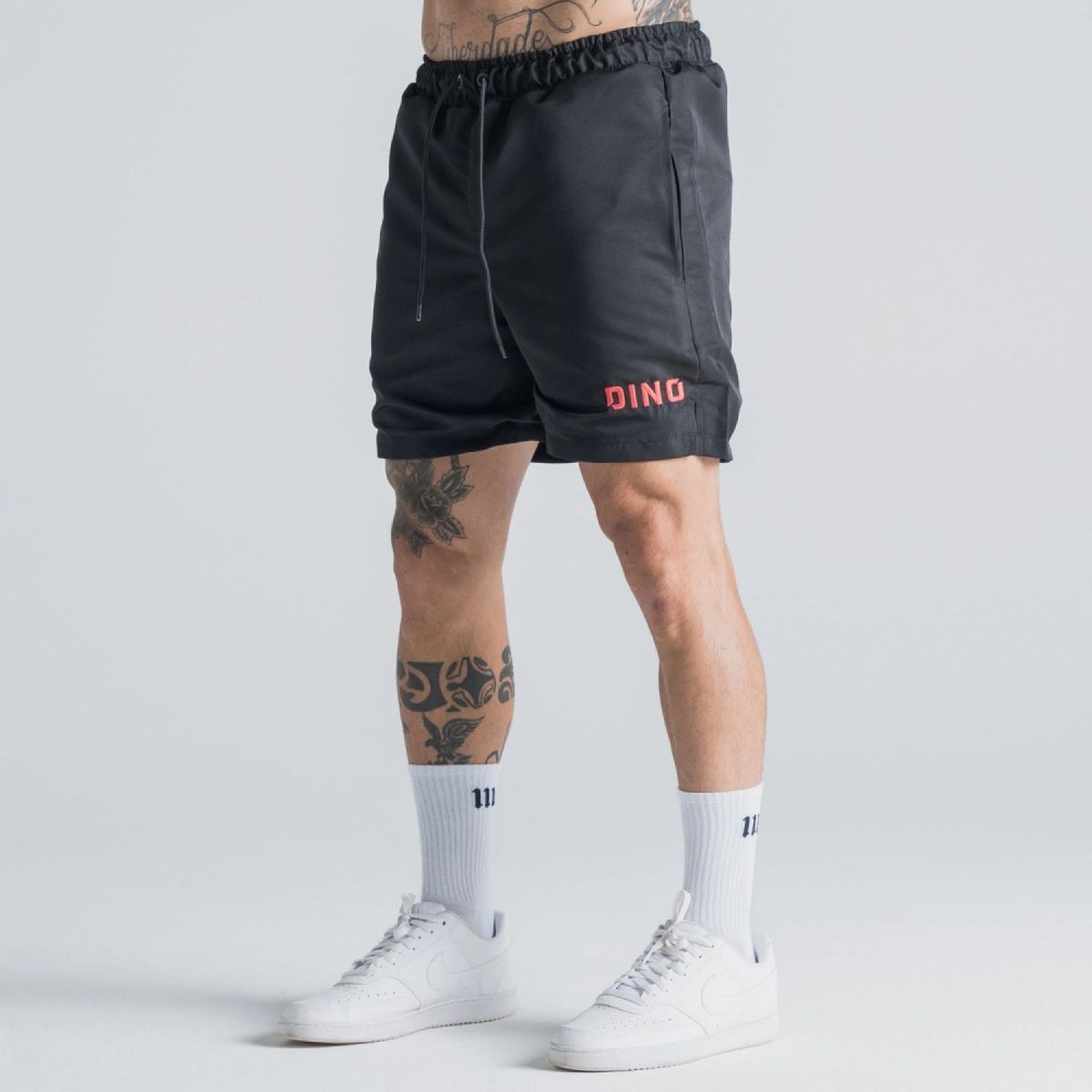 Shorts de Tactel Ramon Dino Preto