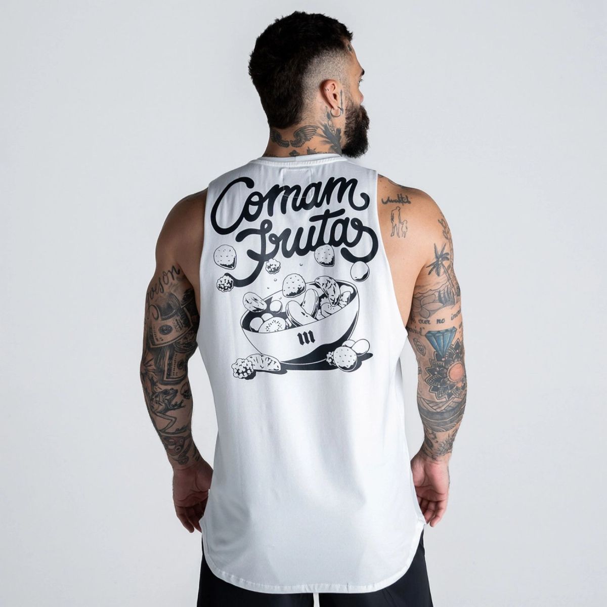 Regata Cut Off Comam Frutas Off White