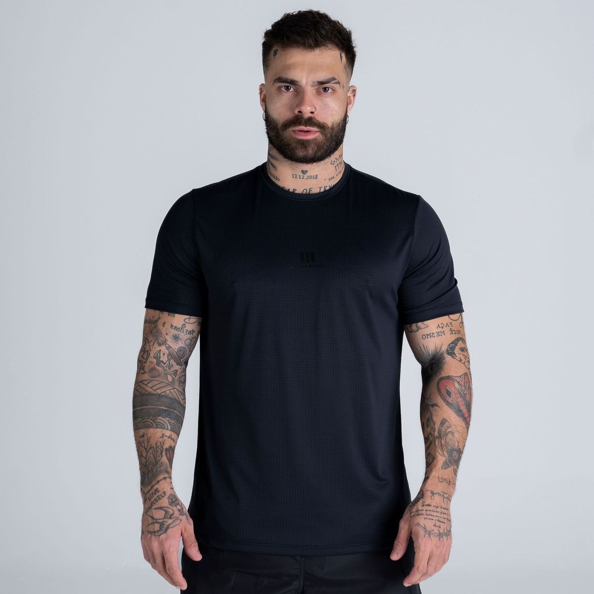 Camiseta Básica Mith Nation Drifit Pro Preto