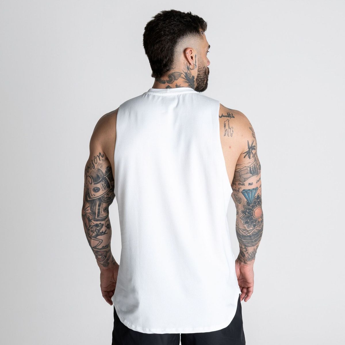 Regata Cut Off Comam Frutas Metalic Off White