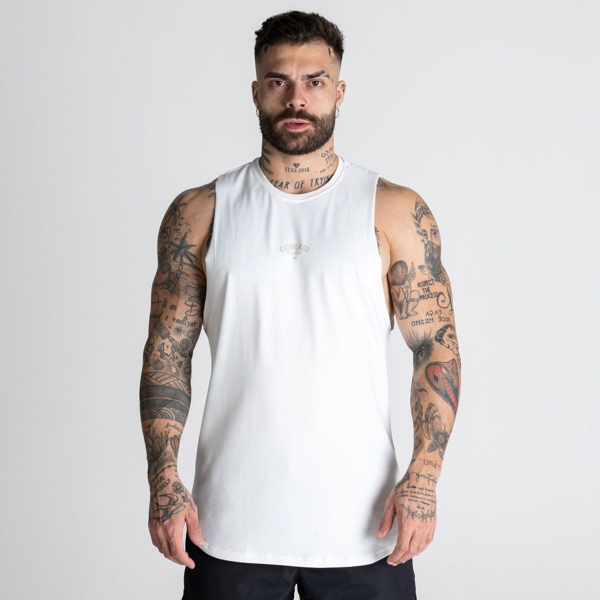 Regata Cut Off Comam Frutas Basic Off White