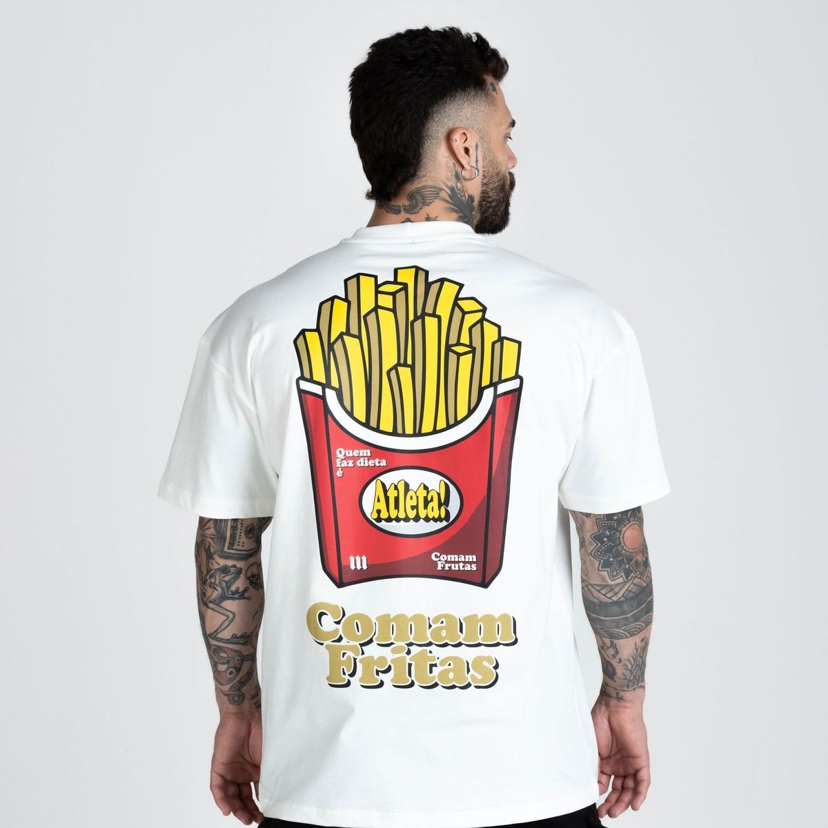Camiseta Oversized Comam Fritas Off White