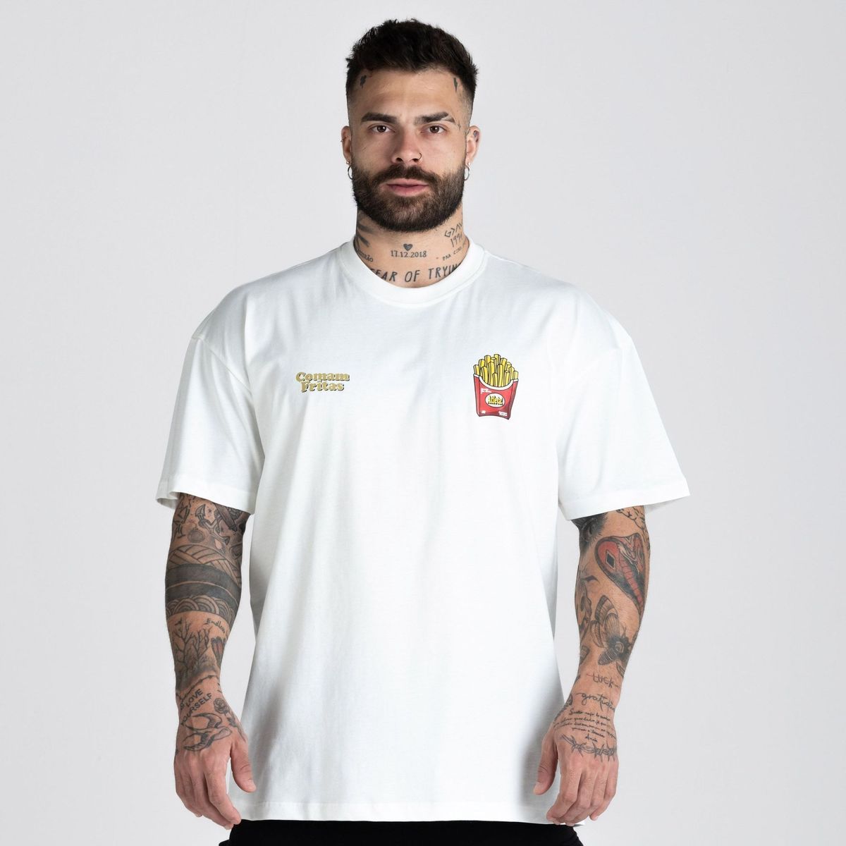 Camiseta Oversized Comam Fritas Off White