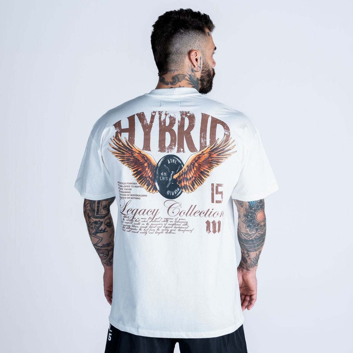 Camiseta Oversized Mith Athl Wings Off White