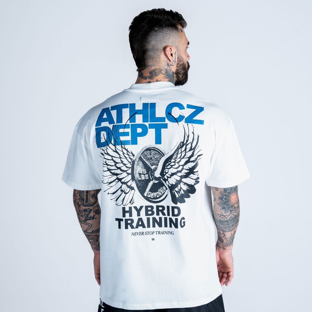 Camiseta Oversized Mith Athl Cz Dept Off White
