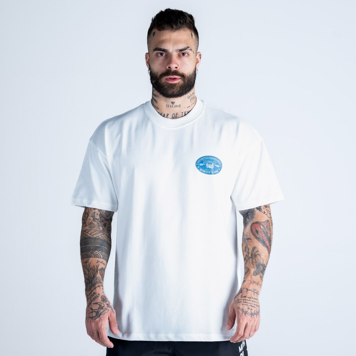 Camiseta Oversized Mith Athl Cz Dept Off White
