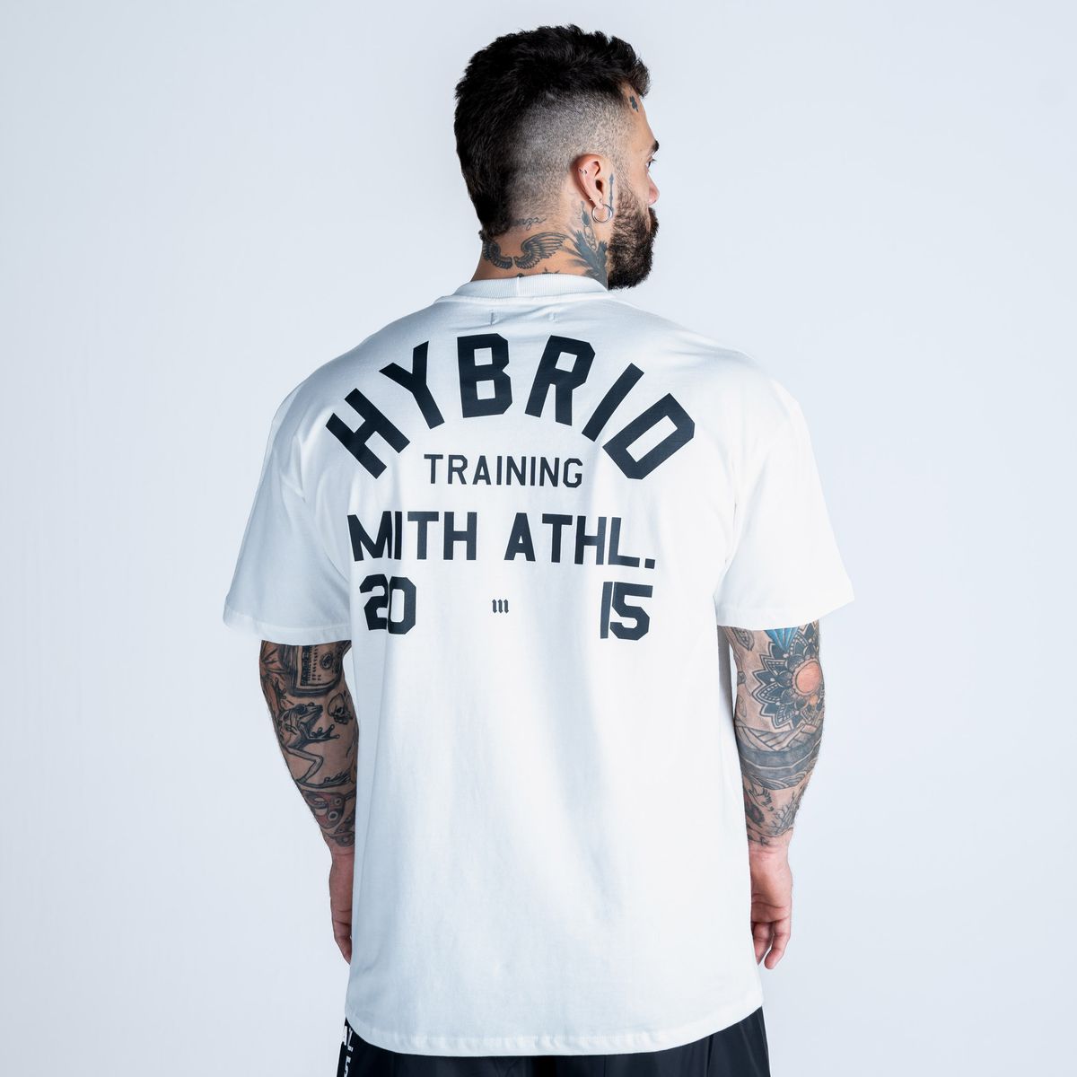 Camiseta Oversized Mith Athl Logo Off White