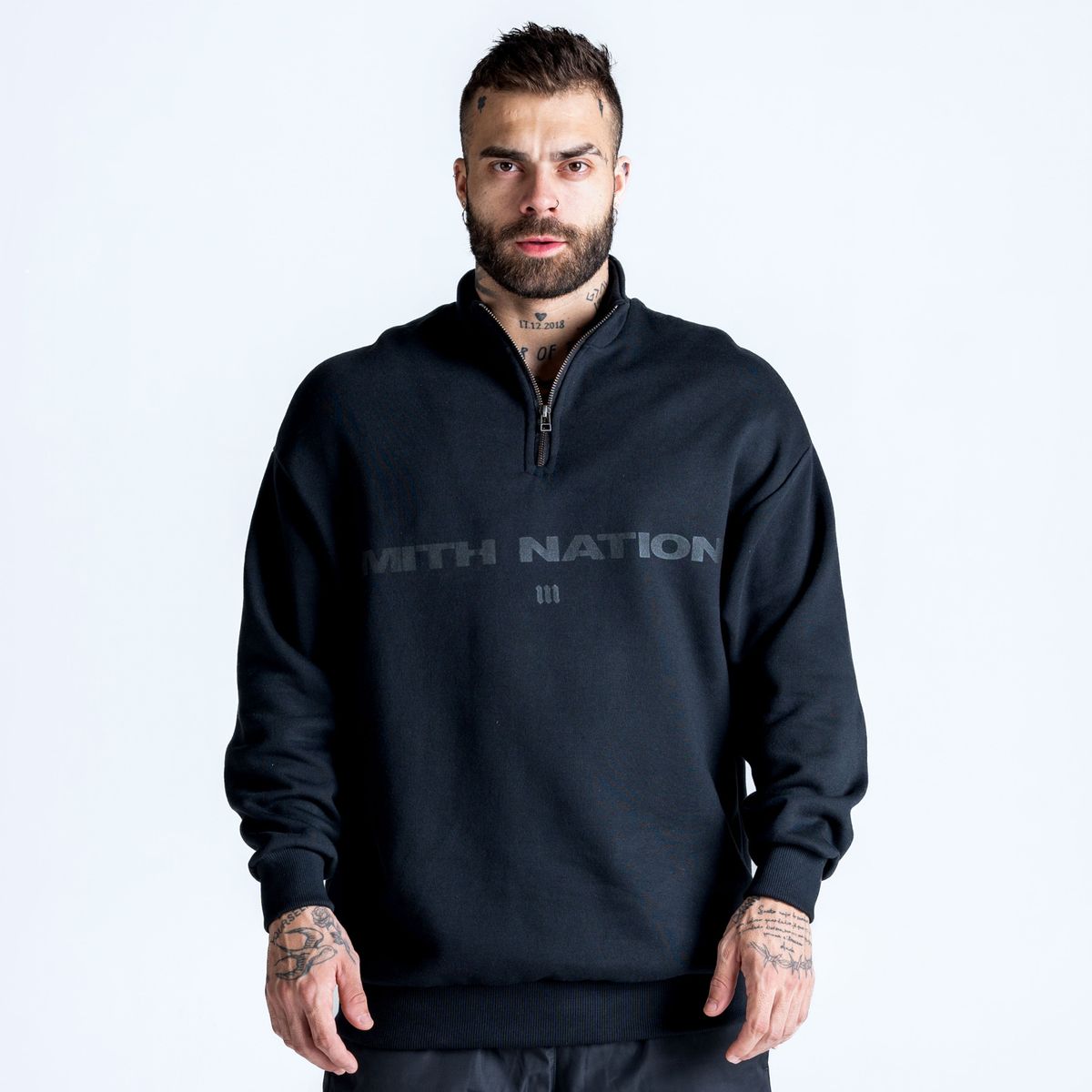 Blusa De Moletom Mith Nation Preto