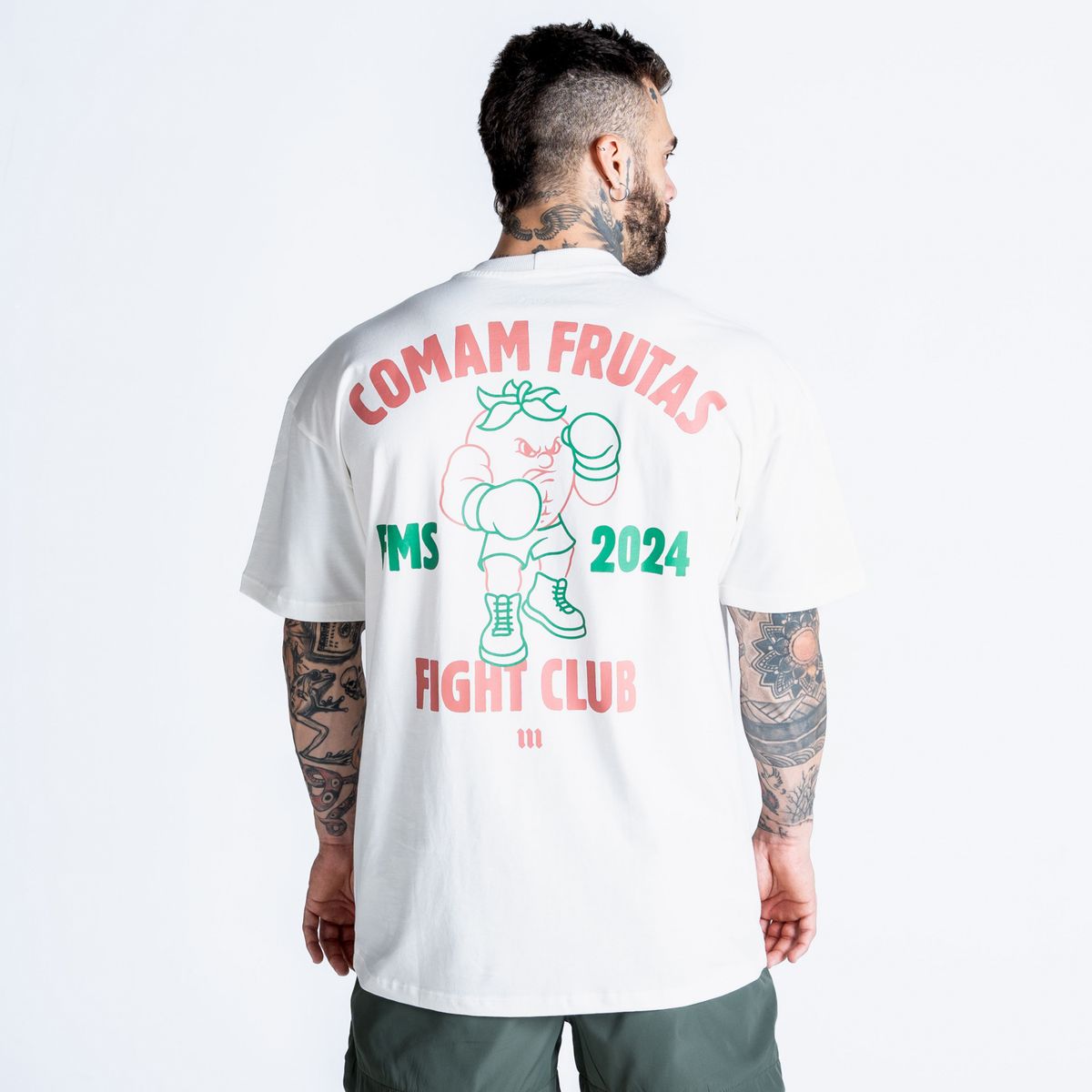 Camiseta Oversized Comam Frutas Special Edition FMS Off White