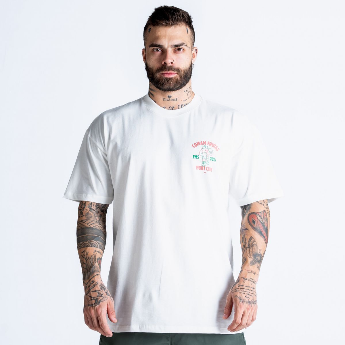 Camiseta Oversized Comam Frutas Special Edition FMS Off White
