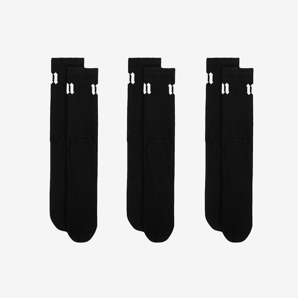 Kit 3 Meias Cano Alto Essential Mith Preto