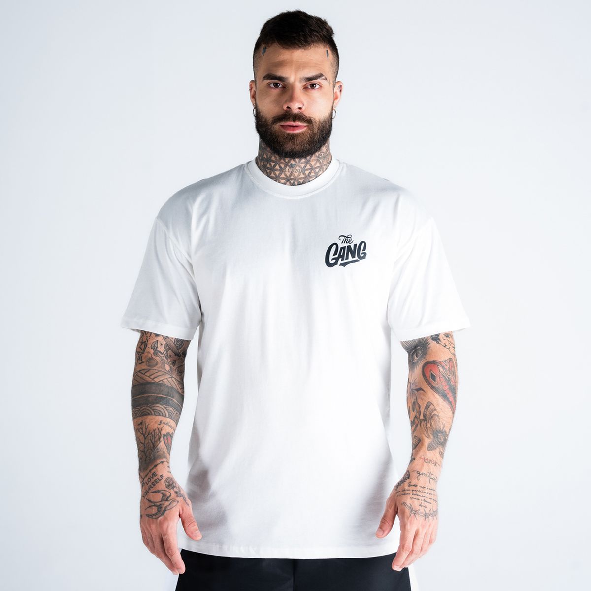 Camiseta Oversized Mith Gang The Gang Off White