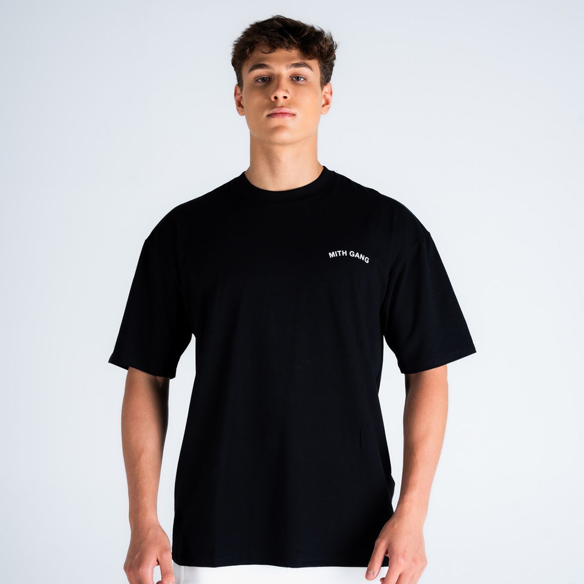 Camiseta Oversized Global Crew Gang Preto