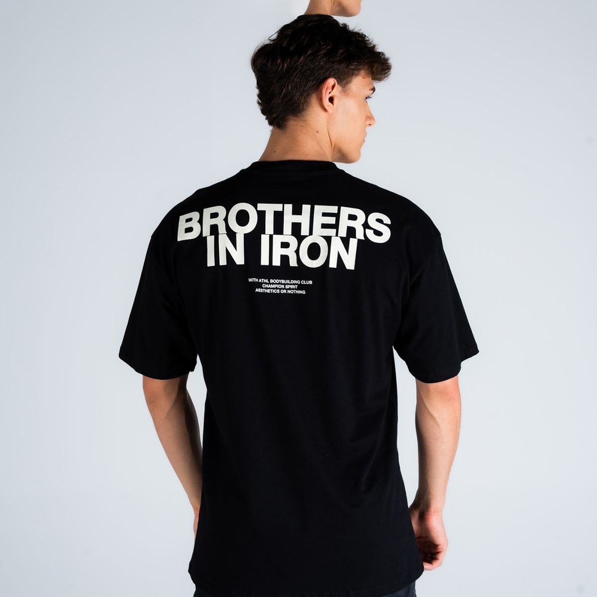Camiseta Oversized Mith Athl Brothers In Spirit Preto