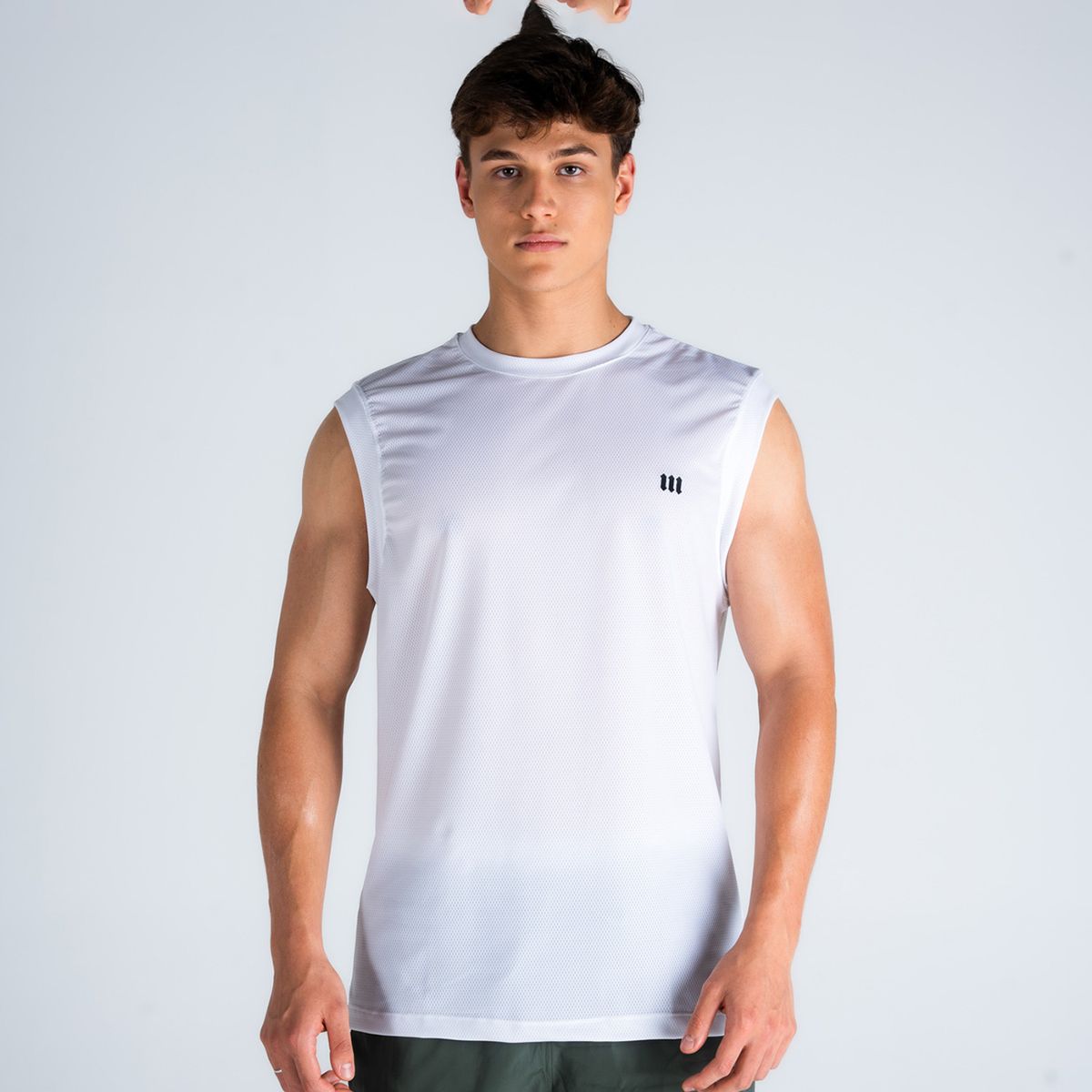 Regata Drop Shoulder Slevelles Mith Nation Dri-fit Branco