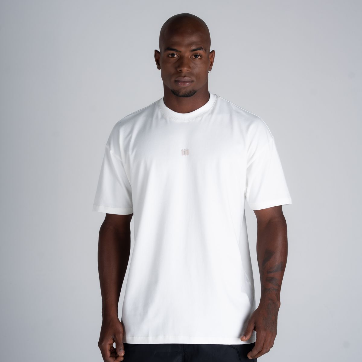 Camiseta Oversized Mith Nation Essentials Off White