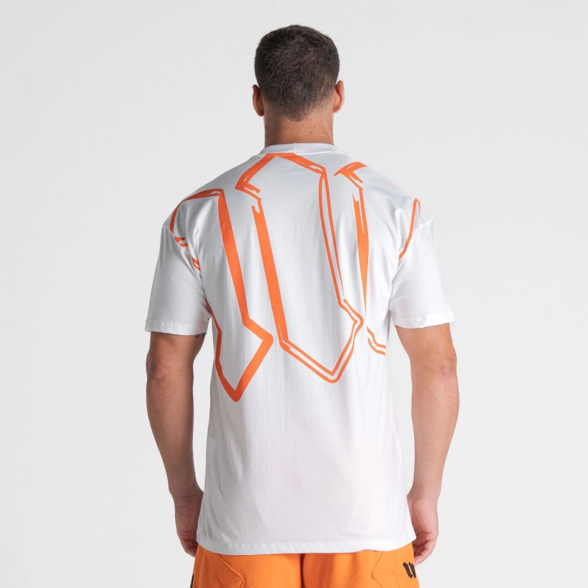 Camiseta Oversized Mith Nation Graphic Doodle Off White