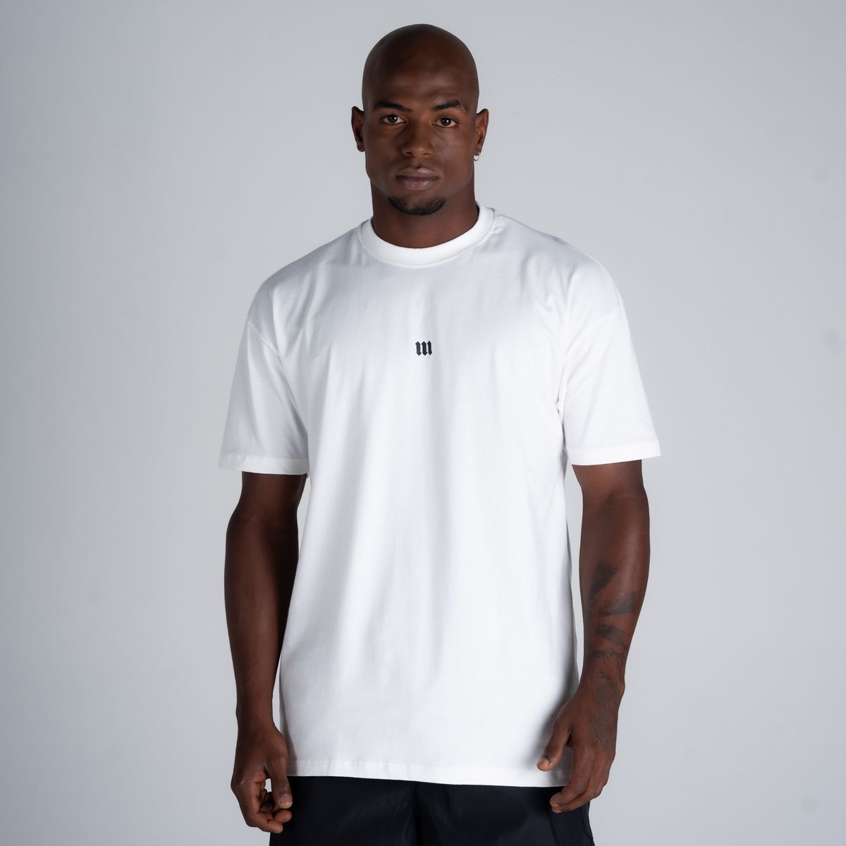 Camiseta Oversized Mith Nation Black Lines Off White