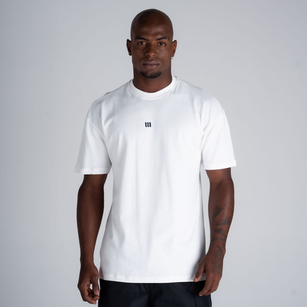 Camiseta Oversized Mith Nation Profile Off White