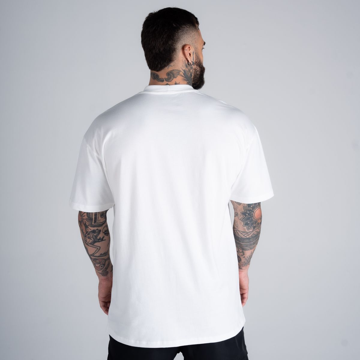 Camiseta Oversized Mith Nation Adornment Off White