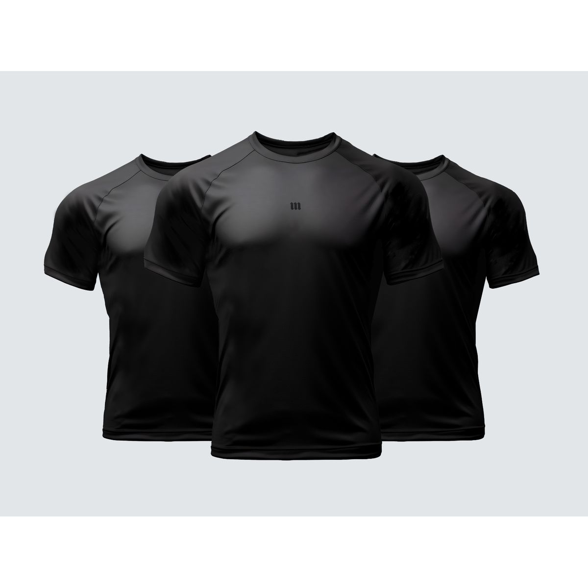 Kit 3 Camisetas Dry Pro Preta Mith