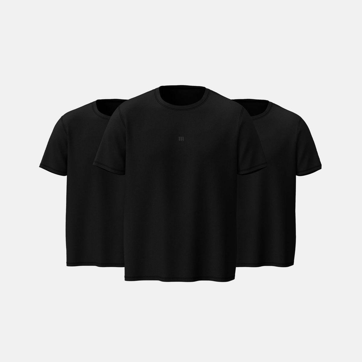 Kit 3 Camisetas Oversized Symbol Preto